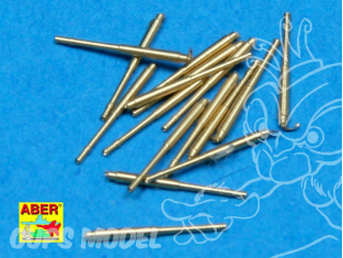 Aber 700L16 Set de 16 futs de canons 105mm SK C/33 court pour Navires Allemand 1/700