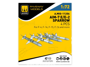 Ammo Mig Paveway Models A.MIG-11206 AIM-7E/E-2 SPARROW x4 1/72