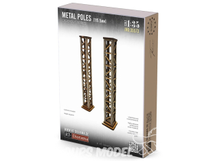 RT-Diorama 35593 Poteaux métalliques 2 pièces 115,5 mm 1/35