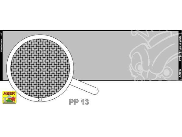 Aber PP13 plaque gravée (140 x 39mm) motif 13