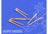 Aber 700L01 Set de 8 futs de canons 380mm pour Richeulieu et Jean Bart 1/700