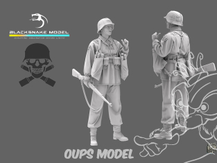 Blacksnake Model figurine WAFFEN-12 Soldat Allemand Waffen SS figurine 12 1/35