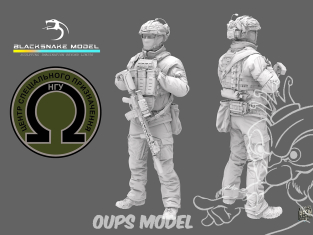 Blacksnake Model figurine UKS-05 Soldat Ukrainien Bataillon AZOV figurine 5 Opérateur des forces Speciales 1/35