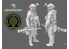 Blacksnake Model figurine UKS-06 Soldat Ukrainien Bataillon AZOV figurine 6 Opérateur des forces Speciales Mitrailleur 1/35
