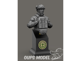 Blacksnake Model Buste figurine UKR1/10-05 Buste soldat OMEGA SF-05 1/10