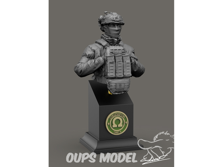 Blacksnake Model Buste figurine UKR1/10-05 Buste soldat OMEGA SF-05 1/10