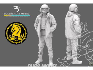 Blacksnake Model figurine UKR1/09-07 Tankiste 47eme Brigade mécanisée SF-07 1/9