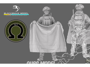 Blacksnake Model figurine UKR1/09-08 Soldat OMEGA SF-08 1/9