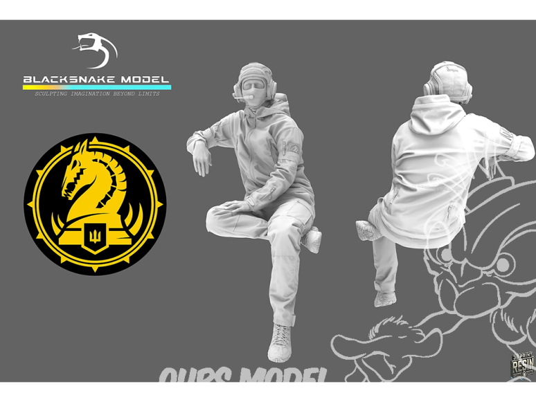 Blacksnake Model figurine UKR1/09-11 Tankiste 47eme Brigade mécanisée SF-11 1/9