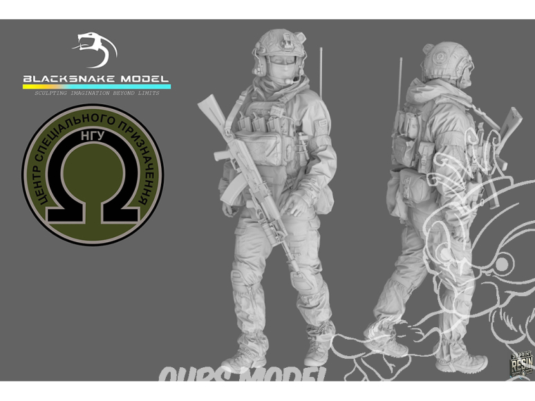 Blacksnake Model figurine UKR1/09-12 Soldat OMEGA SF-12 1/9