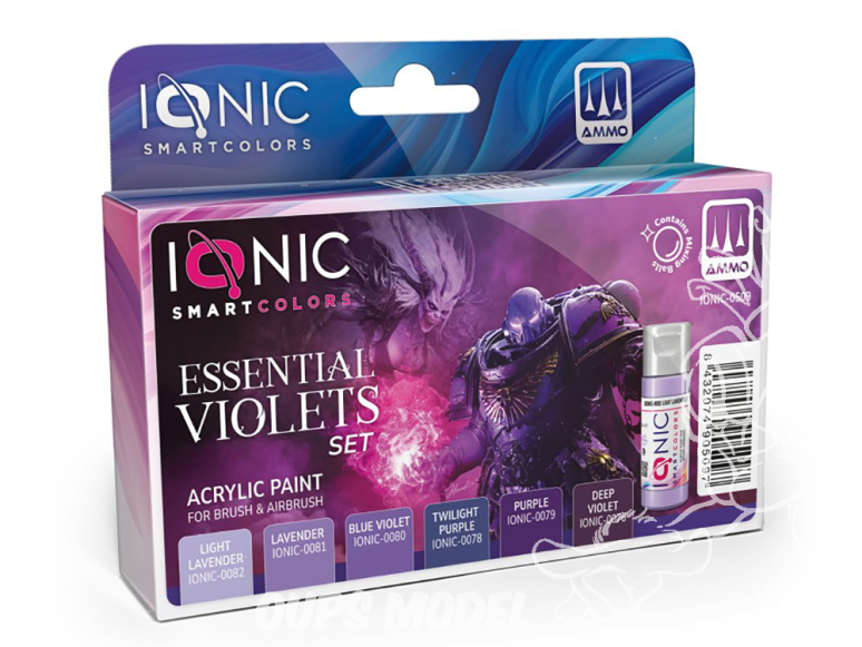 MIG peinture IONIC 0509 Set Violets essentiels 6 x 20ml