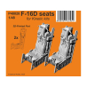 Special Hobby 3D Print P48028 Si&egrave;ge F-16D pour kits Kinetic 1/48