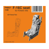 Special Hobby 3D Print P48027 Si&egrave;ge F-16C pour kits Kinetic 1/48