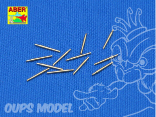 Aber 350L03 Set 12 de futs de canons 127mm Court type 89 A/A pour navires japonais 1/350