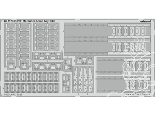 EDUARD photodecoupe avion 481173 Baie de bombe B-26F Marauder Icm 1/48