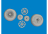 Eduard kit d'amelioration avion brassin 6481136 Roues Block tread P-40N Eduard 1/48