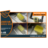 Clear Prop masques peinture CPA48105 recto-verso monoplace SEPECAT Jaguar sur papier kabuki jaune pour kit Airfix 1/48