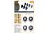 Clear Prop kit d'amelioration militaire CPA72182 Jeu de roues ZiS-5/5V 1/72