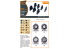 Clear Prop kit d'amelioration militaire CPA72181 Jeu de roues ZiS-5V 1/72