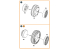Clear Prop kit amélioration CPA48091 Jeu de roues lestées F-86A type 2 pour kits CP 1/48