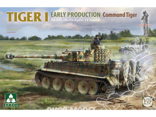 Takom maquette militaire 2195 Tigre I Early command Tiger Sd.Kfz.267/268 1/35