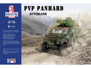 Hachecka Prints maquette militaire Panhard PVP Auverland Type 3 Tourelle WASP 1/35