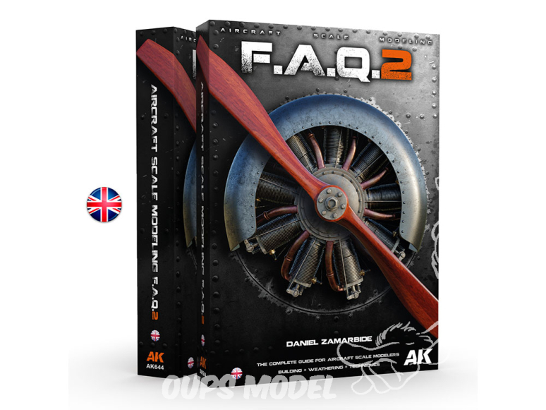 Ak Interactive livre AK644 F.A.Q. 2 AIRCRAFT SCALE MODELING por DANIEL ZAMARBIDE en Anglais