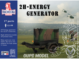 Hachecka Prints maquette militaire HKP-04-01-48 Groupe électrogène 2H-ENERGY 1/48