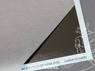 Hobby Design accessoire voiture HD04-0193 Décalcomanies motif carbone (S) 1/43