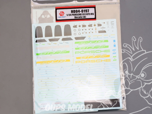 Hobby Design accessoire voiture HD04-0197 Décalcomanies Porsche 911 GT3 RS (A) Tamiya 1/24