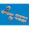 Eduard kit d'amelioration avion brassin Print 6481143 Compartiment de roue de queue P-40N Eduard 1/48