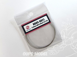 Hobby Design amélioration HD05-0021 Fil électrique argent 0,38mm 1m