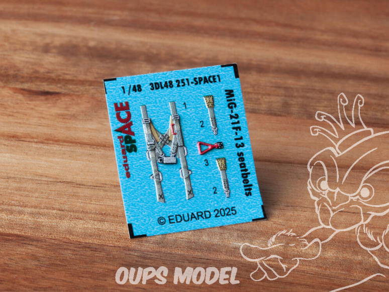 Eduard Space décalques 3D 3DL48251 Harnais MiG-21F-13 Eduard 1/48