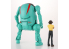 HASEGAWA maquette 52442 20 MechatroWeGo Collaboration dynamique Vol.1 Devilman + Akira Fudo 1/20
