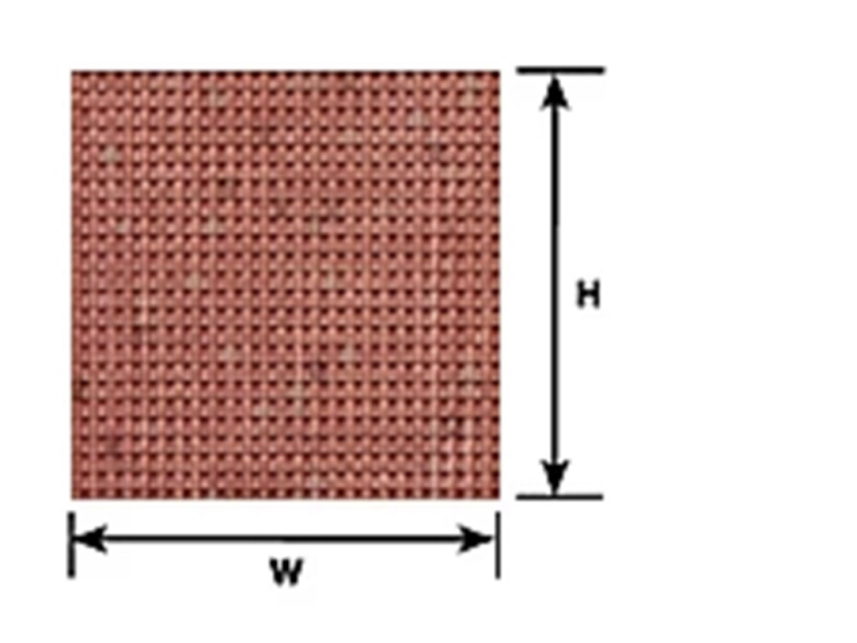 PLASTRUCT 91640 Tuile espagnole en feuille d'argile rouge 1,6x76x182mm 1piéces 1/200 N