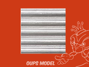 PLASTRUCT 91520 FEUILLE À MOTIFS DE REVÊTEMENT ONDULÉ 0,5x300x175mm 2piéces 1/32