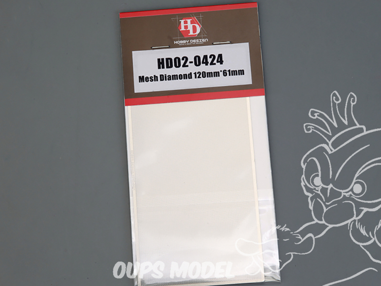 Hobby Design amélioration HD02-0424 Grille diamant 120x61mm