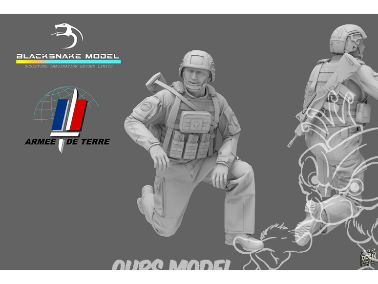 Blacksnake Model figurine nFR-05 Soldat Français "Artilleur 01" Figurine 5 1/35