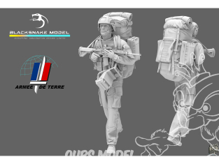 Blacksnake Model figurine nFR-08 Soldat Français "Optic Eryx" Figurine 8 1/35