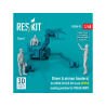 ResKit Figurine RSF48-0092 Conducteur aviateurs modernes MHU-83 D/E chariot &eacute;l&eacute;vateur position de chargement SUP&Eacute;RIEURE 1/48