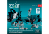 ResKit Figurine RSF48-0162 Plateforme maintenance moteur PBY-5/5A/OA-10A Catalina équipe de service kit Revell Hasegawa 1/48