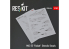 ResKit Figurine RSB48-0004 Pochoirs et autocollants MiG-25 Foxbat 1/48