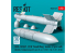 ResKit kit RS48-0539 Bombes GBU-15V21, 22/B «&nbsp;Small Wing&nbsp;» 2 pièces avec pod de liaison de données AN/AXQ-14 1 1/48