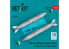 ResKit kit RS48-0530 Bombes à fragmentation BLG-66 «&nbsp;Belouga&nbsp;» 2 pièces imprimées en 3D 1/48