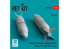 ResKit kit RS48-0530 Bombes à fragmentation BLG-66 «&nbsp;Belouga&nbsp;» 2 pièces imprimées en 3D 1/48