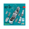 ResKit avion RSU48-0459 Cockpit du Mirage 2000B, &eacute;dition d&eacute;taill&eacute;e pour kit Kinetic imprim&eacute; en 3D 1/48