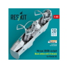 ResKit avion RSU48-0374 Cockpit Mirage 2000B &eacute;dition de base avec d&eacute;calcomanies 3D pour kit Kinetic imprim&eacute; en 3D 1/48