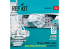 ResKit avion RSU48-0375 Cockpit Mirage 2000N édition de base avec décalcomanies 3D pour kit Kinetic imprimé en 3D 1/48