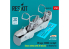 ResKit avion RSU48-0376 Cockpit Mirage 2000D édition de base avec décalcomanies 3D pour kit Kinetic imprimé en 3D 1/48