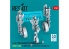 ResKit avion RSU48-0542 Trains d'atterrissage A-10 Thunderbolt II Early &amp; Late avec roues pour kit Academy imprimé en 3D 1/48